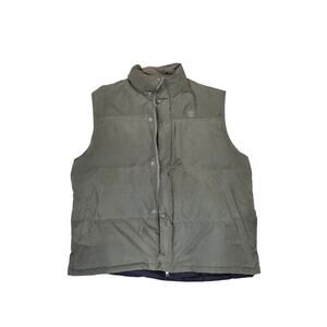 EUC Timberland army green puffer‎ vest sz L